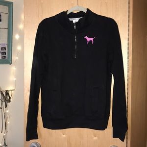 PINK quarter zip sweatshirt